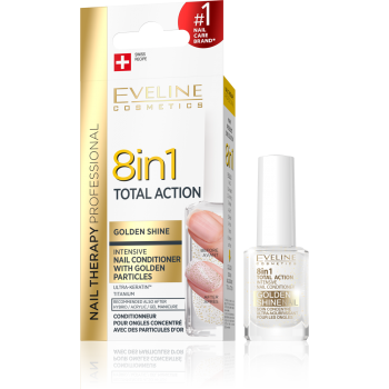 Total Aktion 8 in 1 Nail Conditioner mit Gold Partikeln, 12 ml